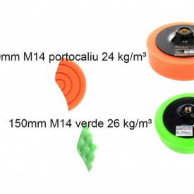 Set de 8 bureti pentru lustruit polisat 150mm M14 diferite granulatii - Img 6