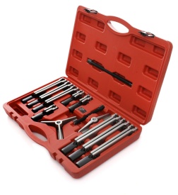 Set extractoare rulmenți KraftDele KD10148 pentru service auto și mecanică, în valiză, pentru roți dințate, fulii și arbori - Img 5