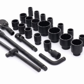 Set nasadki udare 12 colțuri 3/4 inch, 26 piese, Cr-Mo, cu valiză, KraftDele KD11759 pentru atelier și service auto - Img 9