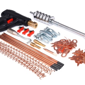 Set profesional pentru reparat îndoiturile caroseriei auto, 86 piese, pentru spotter, KraftDele KD10665 - Img 4