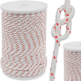 Sfoară starter 100 m x 6 mm pentru drujbă, motocoasă și mașini de tuns iarba, pentru pornire manuală, MaxRom V90482 - Img 3