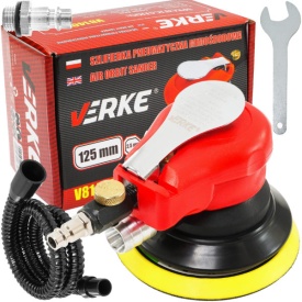 Șlefuitor orbital pneumatic 125 mm, cursă 2,5 mm, reglaj turație, pentru metal și lemn, MaxRom V81402 - Img 4