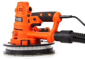 Șlefuitor pentru gips și tencuieli Mar-Pol M90202, disc 180 mm, LED 360°, reglaj turație, pornire lină și sistem de aspirare praf - Img 3