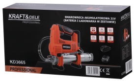 Smarniță electrică cu acumulator 21V 3000 mAh KraftDele KD3665, pentru gresare precisă la utilaje, vehicule și puncte de ungere - Img 12