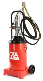 Smarownică pneumatică Mar-Pol 12L M78058, cu furtun 4 m, pistol rotativ și accesorii pentru ungere utilaje și echipamente - Img 3