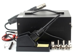 Stație 5 în 1 pentru sudură plastic și lipire cu aer cald KraftDele KD855, control digital, 4 duze - Img 6