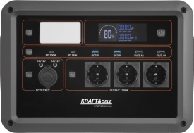 Stație de alimentare portabilă KraftDele KD5532, 1152Wh, 1200W, LiFePO4, cu 3 prize AC 230V și încărcare solară XT60 - Img 8