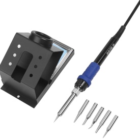 Stație de lipire și sudură plastic cu aer cald KraftDele KD3464, reglaj temperatură și debit, afișaj LED, set accesorii - Img 7