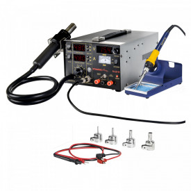 Statie de lipit cu aer cald 4 in 1 75+600 W 480C S-LS-13 Basic Stamos 10021022 - Img 1