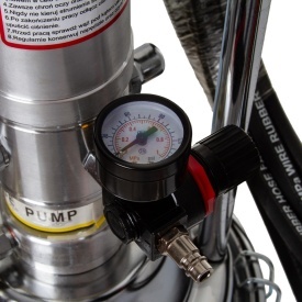 Stație pneumatică de gresare Mar-Pol M78057, 15L, pentru utilaje cu kalamită, furtun 5 m și pistol rotativ - Img 5