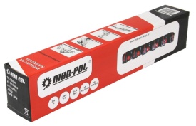Suport de perete pentru unelte de grădină Mar-Pol, 5 prinderi automate 18-32 mm și 6 cârlige pliabile - Img 4