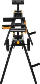 Suport profesional pentru ferăstrău staționar Kraft&Dele KD11873 – Extensibil 216 cm, Picioare pliabile, Role de ghidare și Roți de transport - Img 5