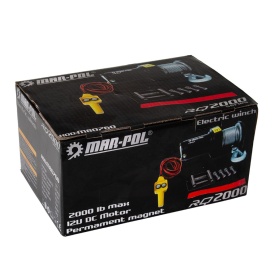 Troliu electric 12V Mar-Pol RQ2000 pentru ATV, quad și plug, cablu de oțel 15 m, tracțiune maximă 907 kg - Img 10