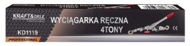 Troliu manual cu cablu 4T KraftDele KD1119, mecanism cu clichet, pentru tractare, tensionare și deplasarea sarcinilor grele - Img 11