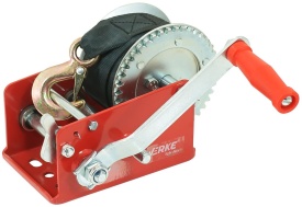 Troliu manual cu manivelă și chingă 10 m, capacitate 1200 kg, pentru tractare, fixare și tensionare, MaxRom V87249 - Img 7