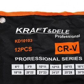 Trusa chei fixe 12 piese KraftDele KD10103 TBC - Img 3