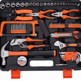 Trusă de scule KraftDele 168 piese KD10837 cu valiză de transport, chei, biți, șurubelnițe și accesorii complete - Img 6