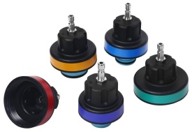 Trusă profesională pentru testarea etanșeității sistemului de răcire KraftDele KD12501 – 28 piese, Manometru 0-2.5 bar, Adaptor universal, Set complet - Img 9