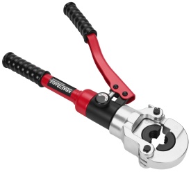 Zaciskarka hidraulică manuală pentru țevi PEX 12T 16-32 mm KraftDele KD5678, cu 11 seturi de bacuri - Img 6