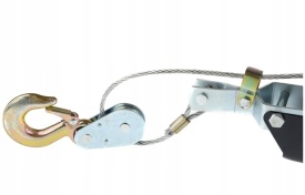 ⚙️ Troliu manual 4 tone cu cablu – winch profesional cu două trepte de viteză, 2,5 m – model XM80741 – Kraft&Dele