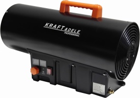 Aerotermă pe gaz 40 kW KraftDele KD11701 cu termostat, afișaj și reductor, pentru hale, ateliere și spații bine ventilate - Img 3