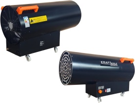 Aerotermă pe gaz LPG 100 kW KraftDele KD11707 cu termostat automat, reductor și furtun pentru încălzirea spațiilor mari - Img 9