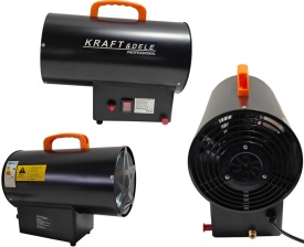 Aerotermă pe gaz LPG 20 kW KraftDele KD11703 pentru încălzire rapidă în atelier, depozit și șantier - Img 12