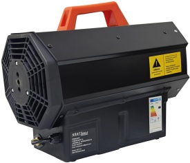Aerotermă pe gaz LPG 25 kW cu termostat automat, furtun și reductor KraftDele KD11731 pentru ateliere, garaje și hale - Img 10