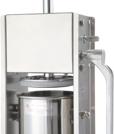 Aparat manual de umplut cârnați KraftDele KD4132, capacitate 5 kg, 4 pâlnii, inox, pentru preparate de casă și mezeluri - Img 5