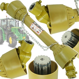 Arbore cardanic telescopic PTO 80 cm cu profil frezat, pentru transmisia puterii între tractor și utilaj, MaxRom V65021