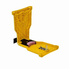 Ascuțitoare manuală pentru lanțuri de drujbă KraftDele KD10156, cu piatră de ascuțire și reglaj pentru diferite tipuri de lanț
