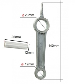 Biela si piston 42mm pentru compresor de aer nr.1293 – Kraft&Dele