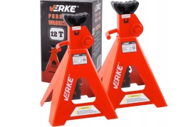 Capre auto atelier 12T set 2 bucăți MaxRom, suporți de susținere cu înălțime reglabilă 495-770 mm - Img 2