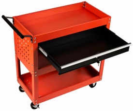 Cărucior atelier KraftDele KD366 – 4 sertare, roți cu frână, mobil, organizare scule, construcție metalică - Img 6