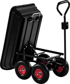 Cărucior de grădină și transport KraftDele KD3127, 75 L, sarcină maximă 300 kg, cu funcție de basculare - Img 7