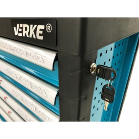 Cărucior depozitare unelte cu 7 sertare, pentru atelier VERKE V33100 – Kraft&Dele