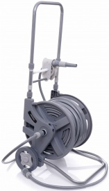 Cărucior grădină cu furtun 45m + 2m 1/2” KraftDele KD2078 – cadru aluminiu, set complet udare - Img 3