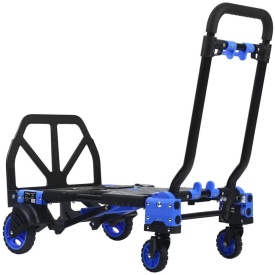 Cărucior transport pliabil 2 în 1 KraftDele KD3094, platformă magazie și transport marfă, capacitate maximă 150 kg - Img 3