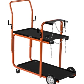 Cărucior universal pentru sudură KraftDele KD372, suport aparat de sudură și butelie, capacitate 70 kg - Img 2