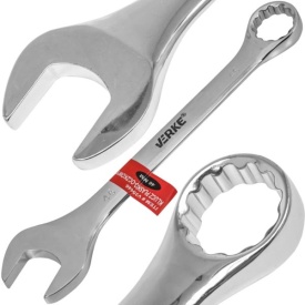 Cheie combinată fixă-inelară 46 mm din oțel crom-vanadiu, finisaj polisat, pentru service auto și vulcanizare, MaxRom - Img 5