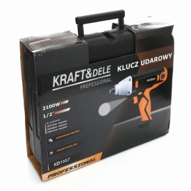 Cheie de impact electrică KraftDele KD1557, 2100W, 800 Nm, prindere 1/2 inch, cu 3 tubulare și valiză de transport - Img 12