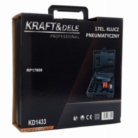 Cheie pneumatică de impact 1/2 inch KraftDele KD1433, 1900 Nm, set 17 piese, cu mecanism Twin Hammer - Img 10