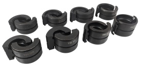 Cleste sertizare hidraulic pentru tevi PEX MaxRom, tip U si TH, cu 8 matrite, cap rotativ 360° si manere telescopice - Img 7