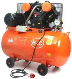 Compresor aer 350L 7.5kW MAR-POL BJC B88035 – pompă 4 pistoane, 12 bar, debit 1150 L/min