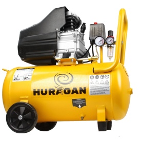 Compresor aer Mar-Pol Huragan 50L, 2,2 kW, 230V, 8 bar, 216 l/min, cu reductor și două manometre - Img 2