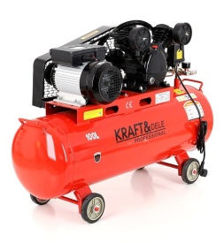 Compresor de aer cu ulei KraftDele KD402, 100L, 230V, 3.8 CP, 2 pistoane, 8 bar, pentru atelier și aplicații pneumatice - Img 9