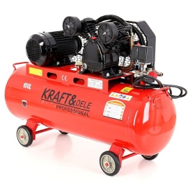 Compresor de aer cu ulei KraftDele KD404, 100L, 400V, motor cu 2 pistoane, pentru atelier și aplicații pneumatice - Img 3