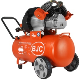 Compresor de aer Mar-Pol BJC JN-30V 50L, 3 CP, 2 pistoane, presiune maximă 10 bar, cu roți și manometre - Img 5