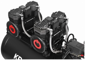 Compresor Fără Ulei 100L 2x2200W 585L/min – Putere Industrială pentru Atelier & Stomatologie | KraftDele KD4083 - Img 8