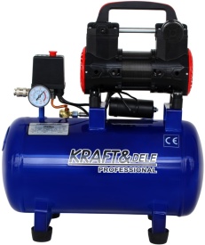 Compresor Fără Ulei 30L 1500W 285L/min – Profesional pentru Atelier, Stomatologie & Barbershop | KraftDele KD4091 - Img 4